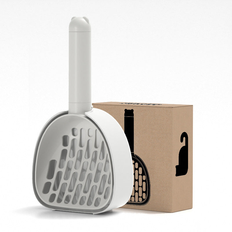 Cat Litter Scoop with Bag Storage - Base white