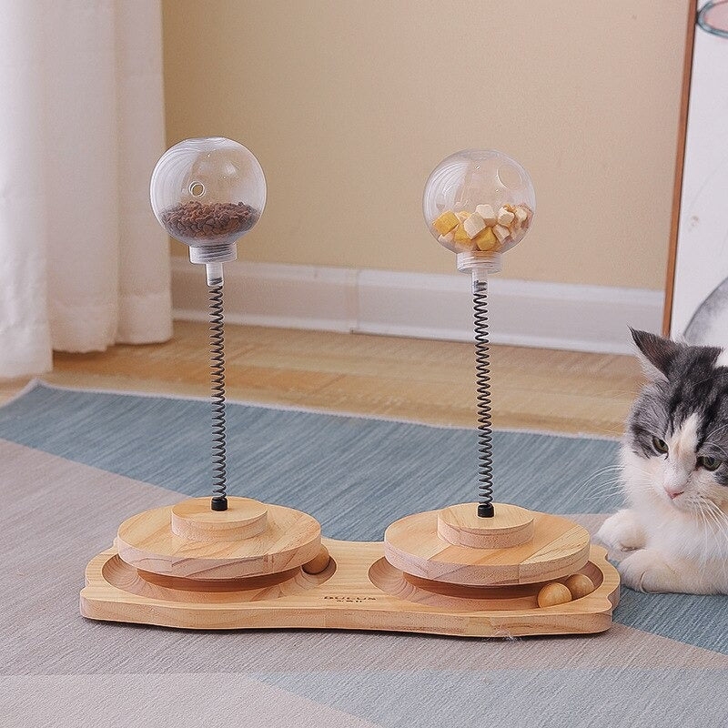 Treat-Dispensing Puzzle Toy for Cats