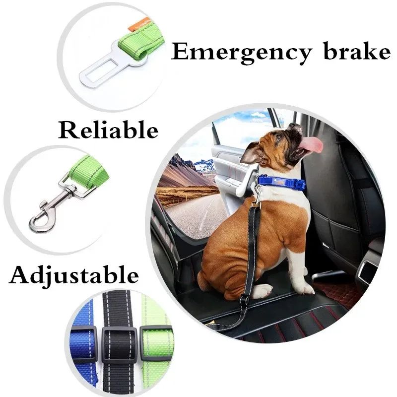 Adjustable Dog Car Seat Belt Strap
