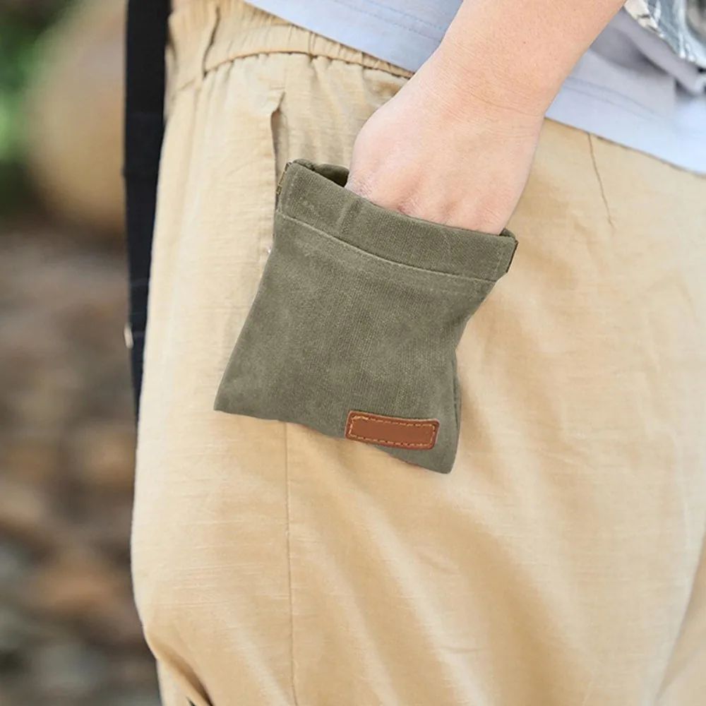 Waxed Canvas Dog Treat Pouch