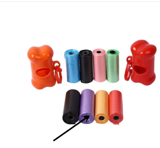 Plastic Dog Poop Bags - PurpleTrashbag