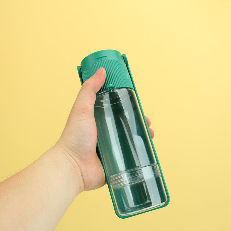 Pet Water Bottle with Slide-Out Trough