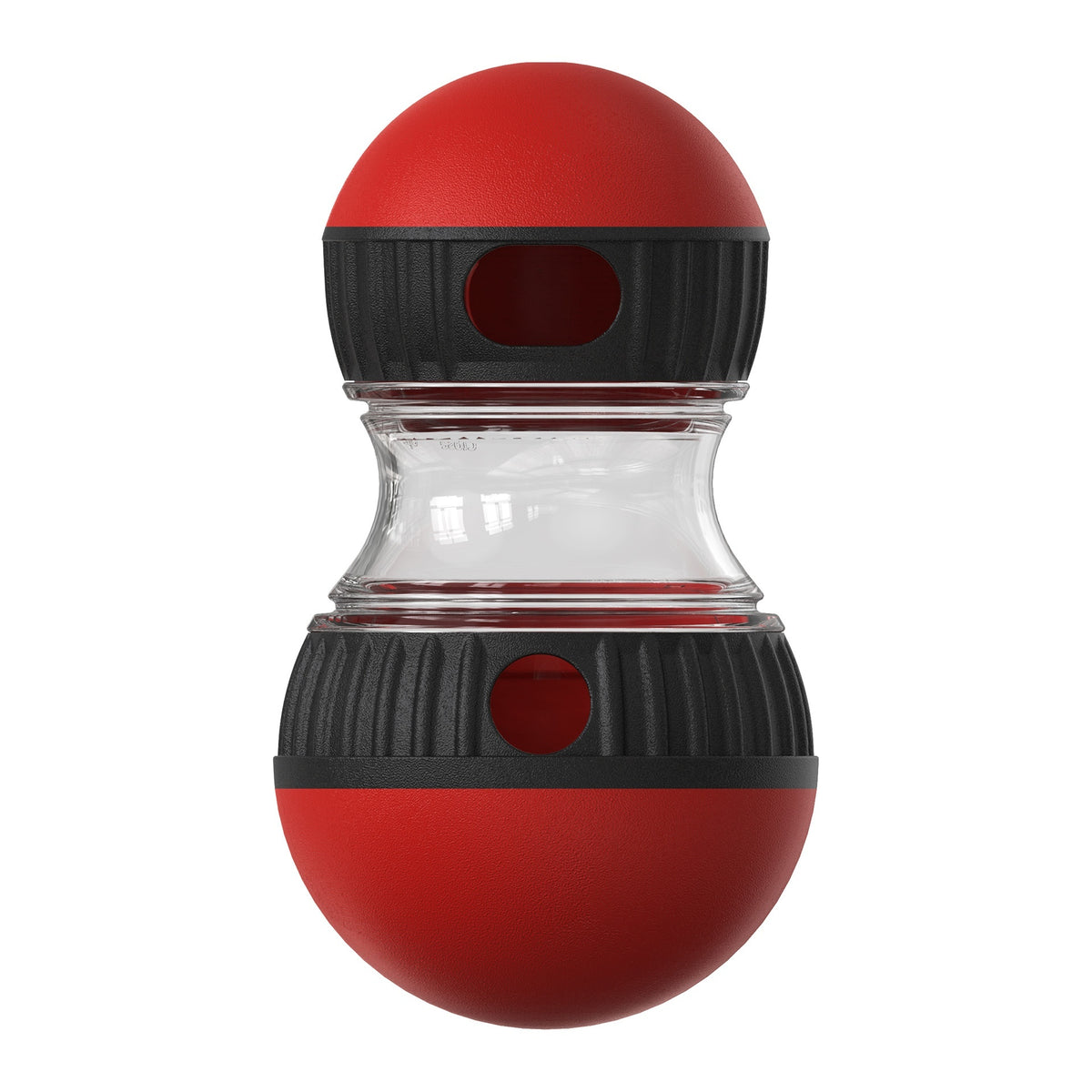Dumbbell Treat-Dispensing Toy for Dogs - Red In Stock