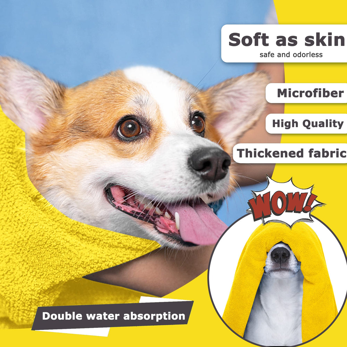 Microfiber Pet Drying Towel