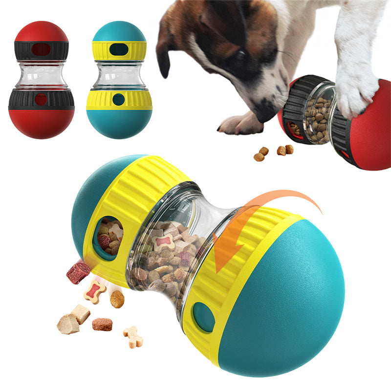 Dumbbell Treat-Dispensing Toy for Dogs