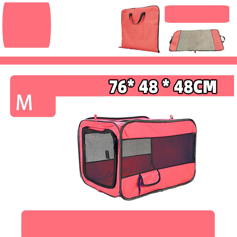 Foldable Soft-Sided Pet Car Kennel