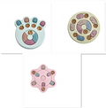 Slow-Feed Puzzle Toy for Dogs - Blue Green Pink / Set