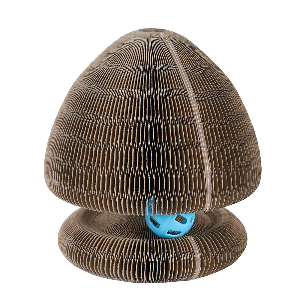 Accordion Cat Scratcher with Track Ball