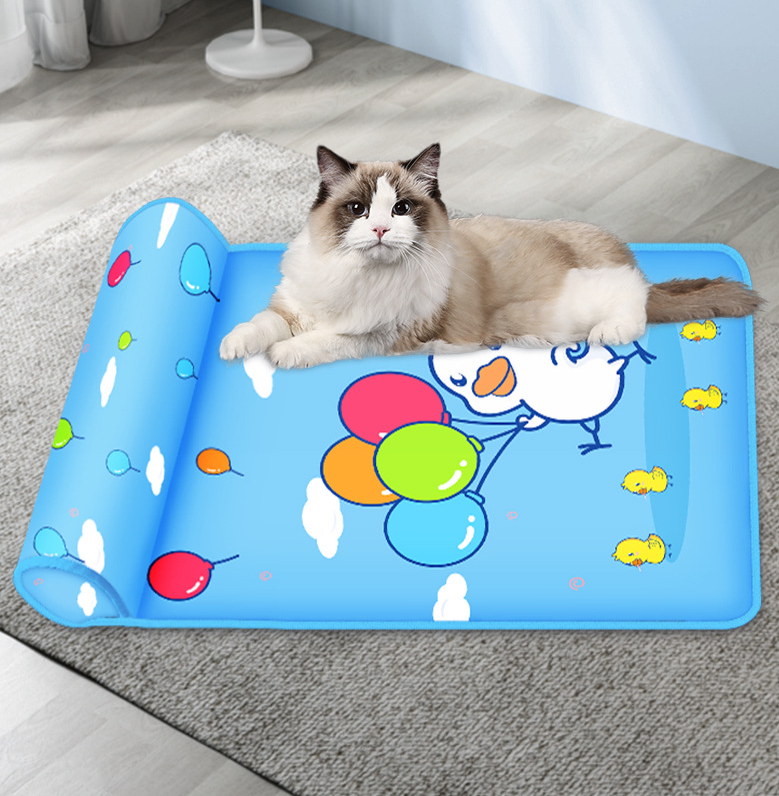 Non-Slip Padded Ice Silk Pet Mat