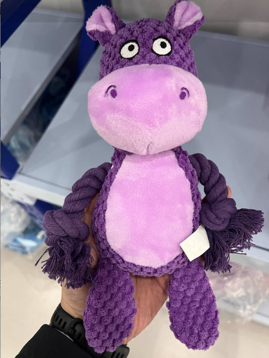 Plush Animal Rope Tug Toy for Dogs