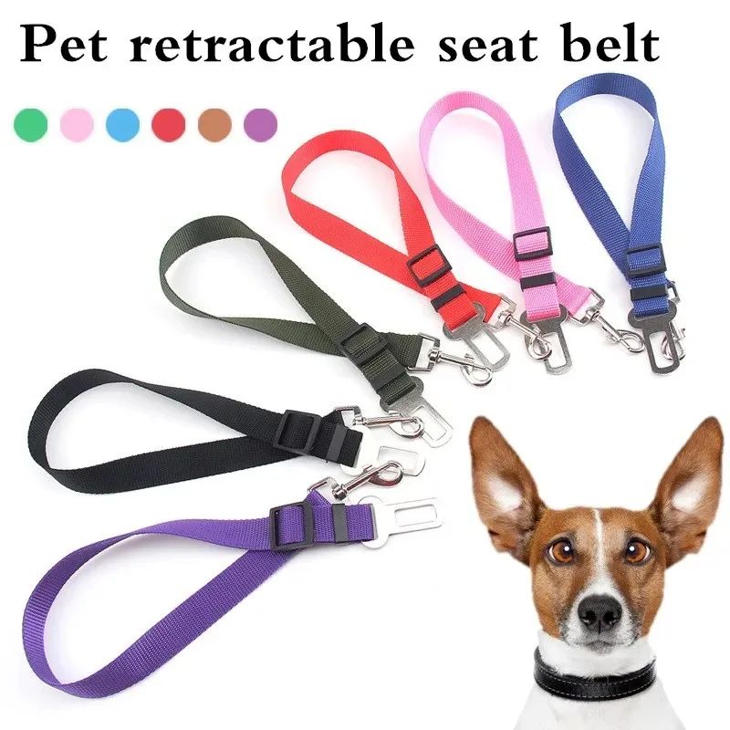 Adjustable Dog Car Seat Belt Strap