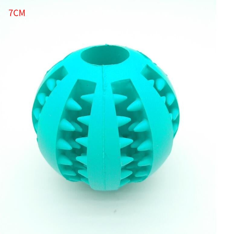 Rubber Treat Ball for Dogs - Sky Blue / 7cm