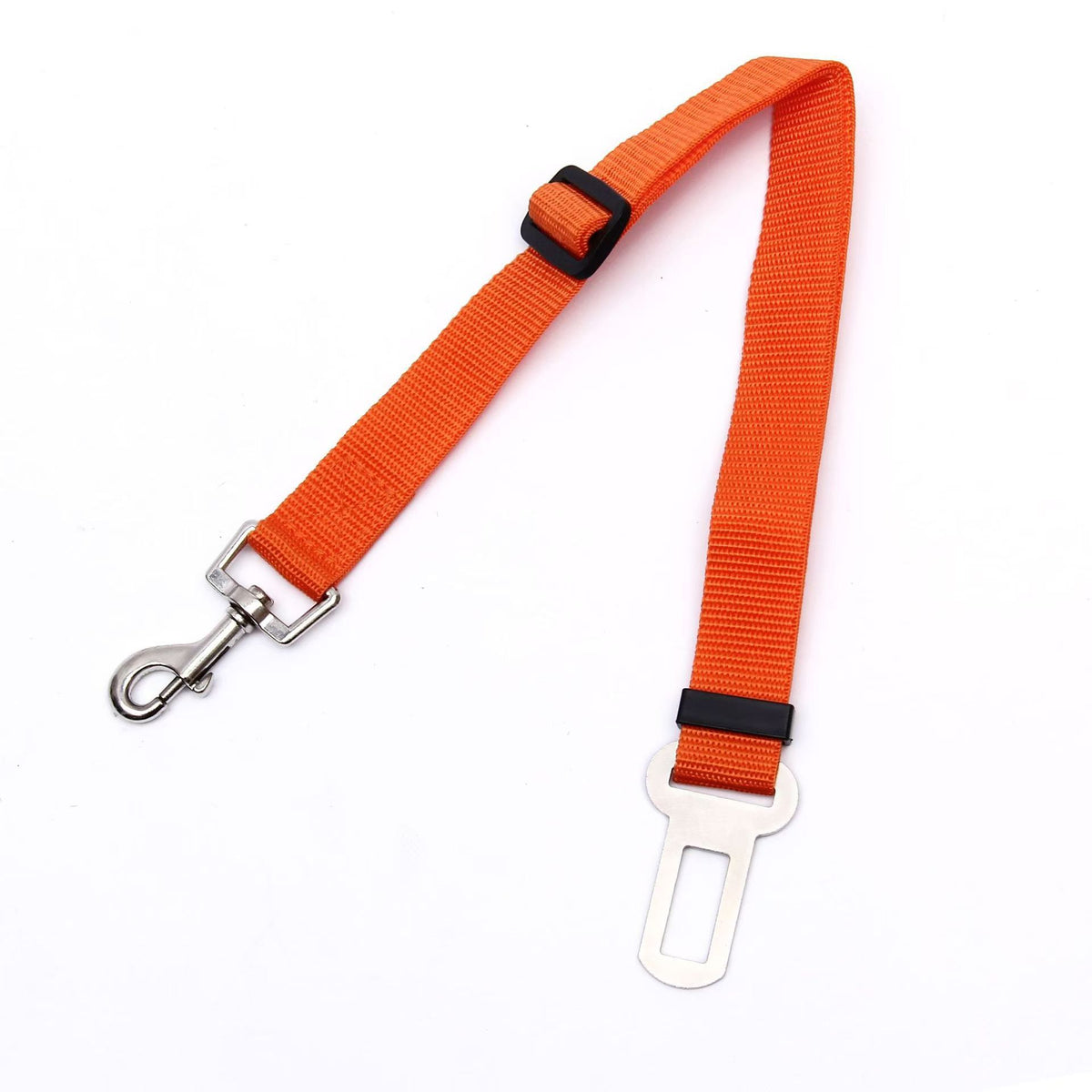 Adjustable Dog Car Seat Belt Strap - Orange