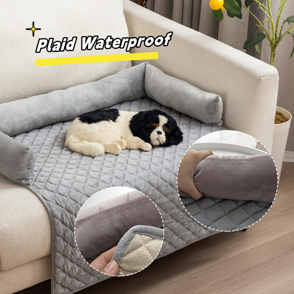 Plush Pet Sofa Cover Bed