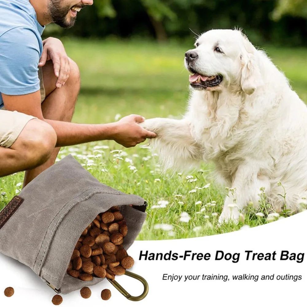 Waxed Canvas Dog Treat Pouch