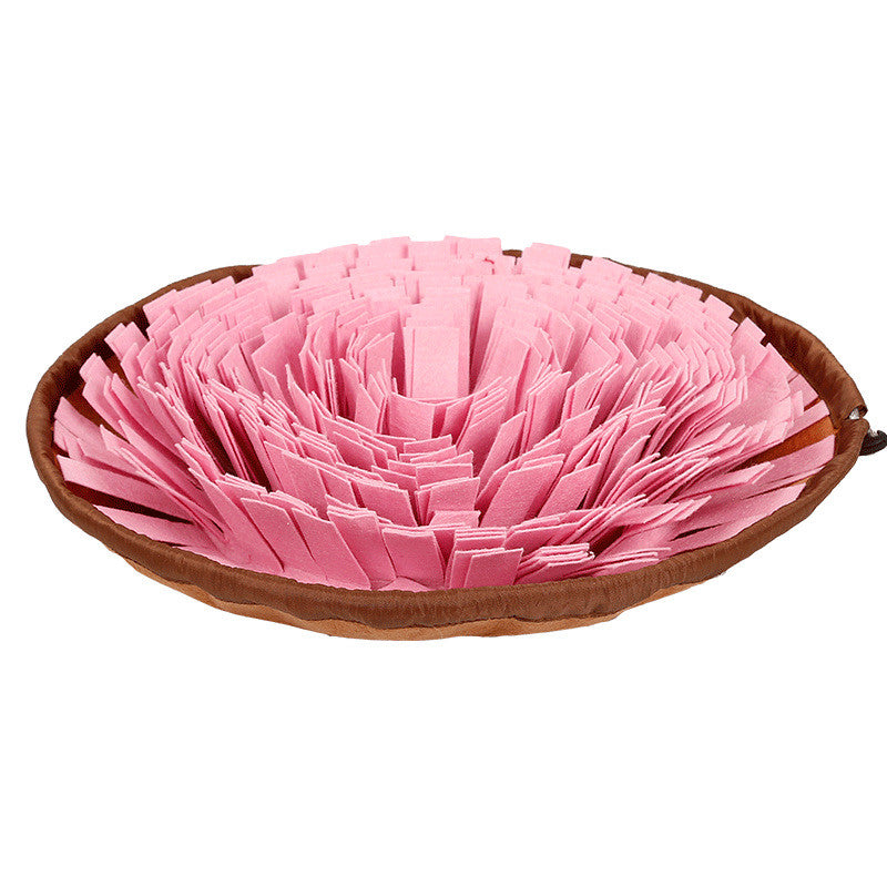 Fabric Snuffle Mat for Dogs - Pink / One size