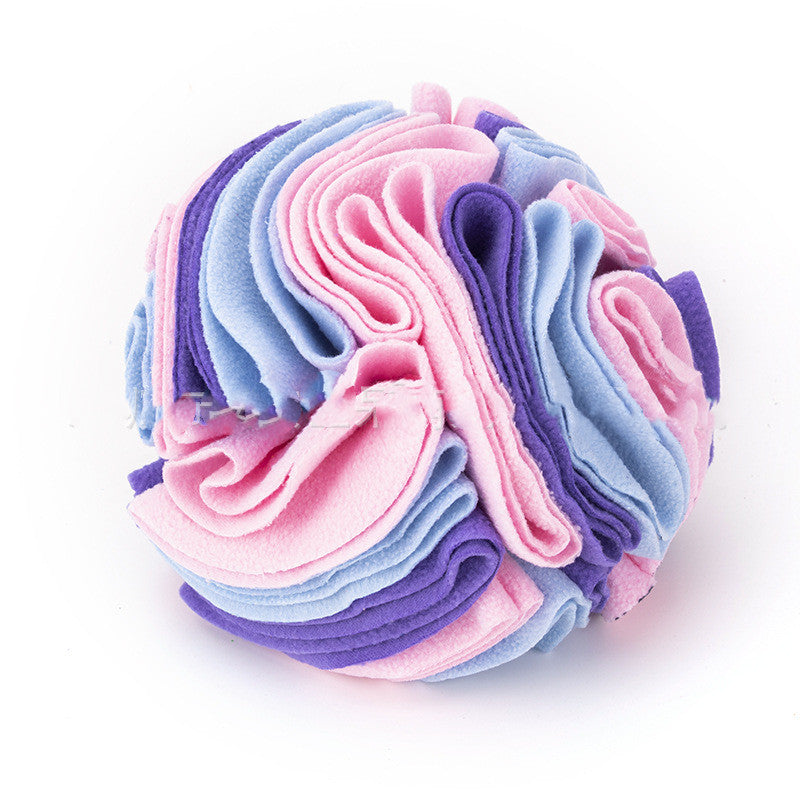 Fleece Snuffle Ball for Dogs and Cats