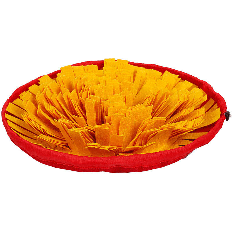 Fabric Snuffle Mat for Dogs - Orange / One size