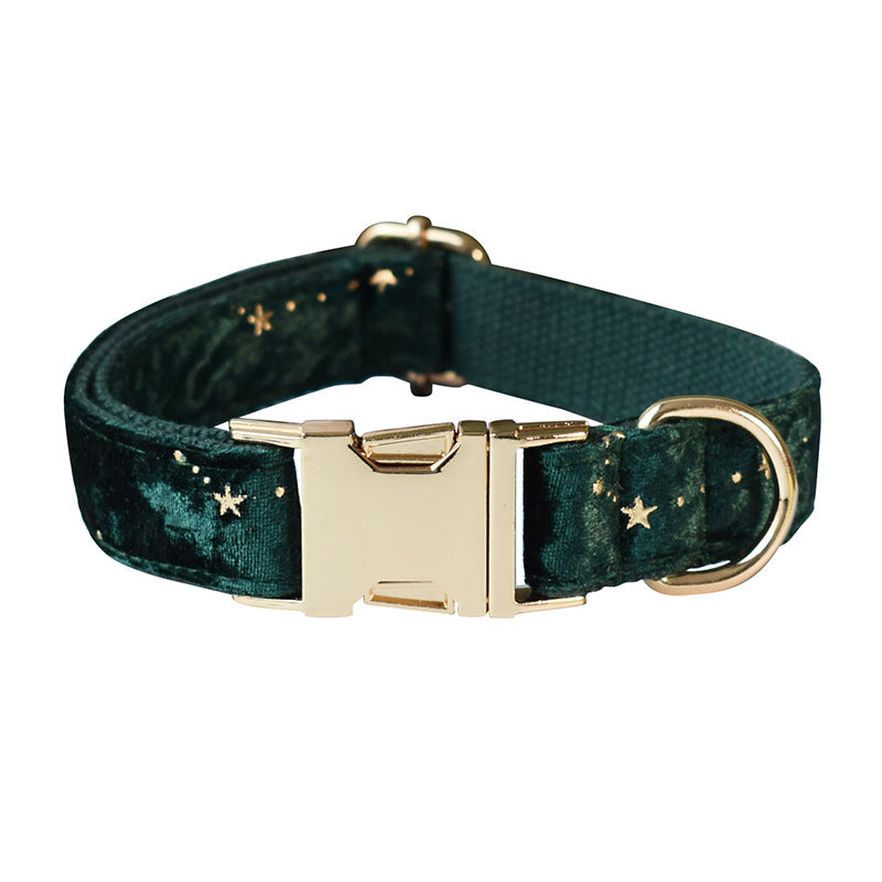 Star Print Cotton Dog Collar