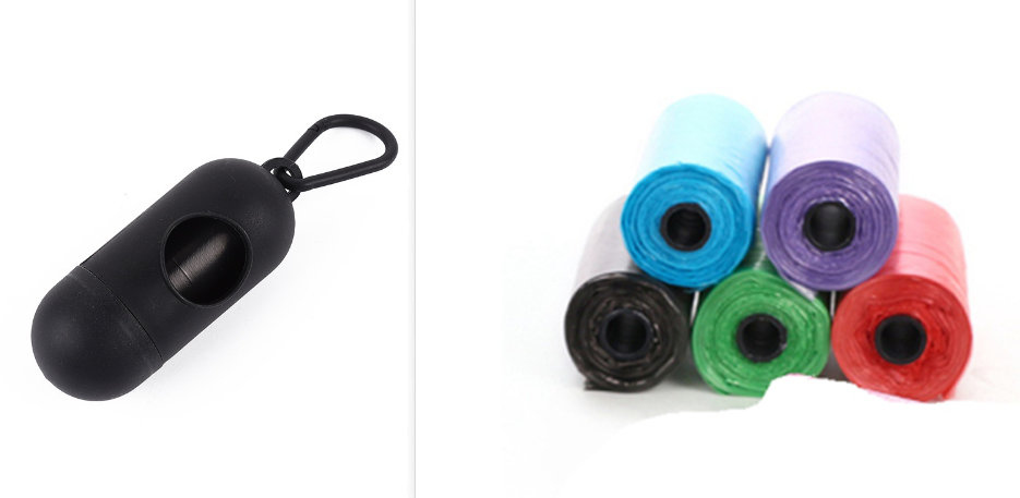 Plastic Dog Poop Bags - Black 5pcs bag