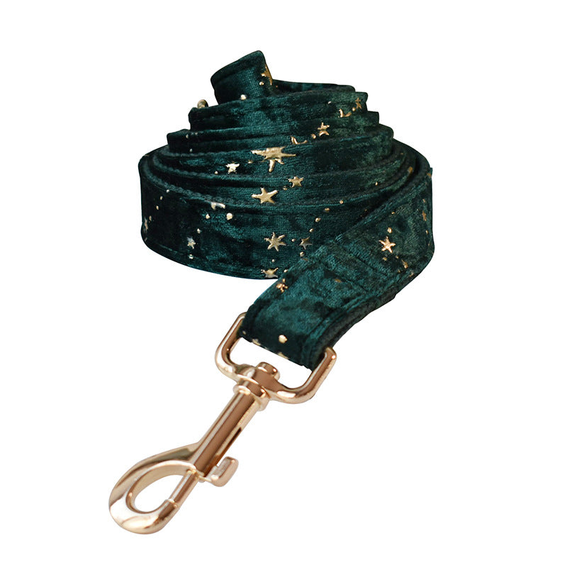 Star Print Cotton Dog Collar