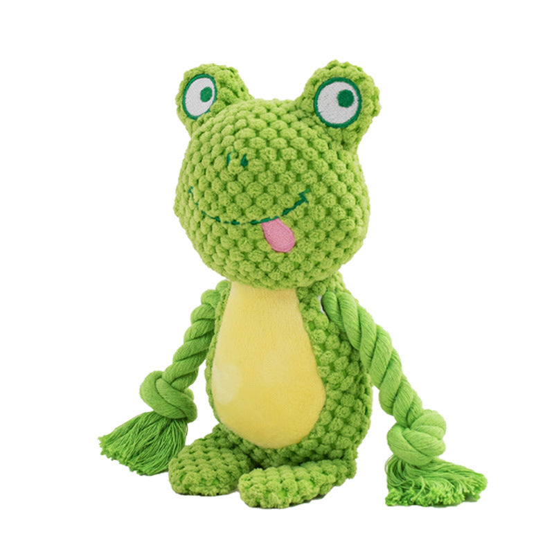 Plush Animal Rope Tug Toy for Dogs