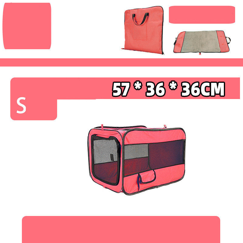 Foldable Soft-Sided Pet Car Kennel