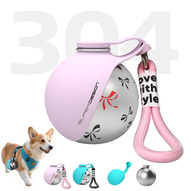Dog Water Bottle with Waste Bag Dispenser